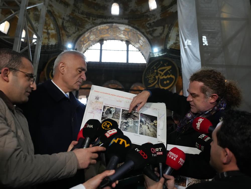 AYASOFYA’DA CUMHURİYET TARİHİNİN EN KAPSAMLI RESTORASYONU