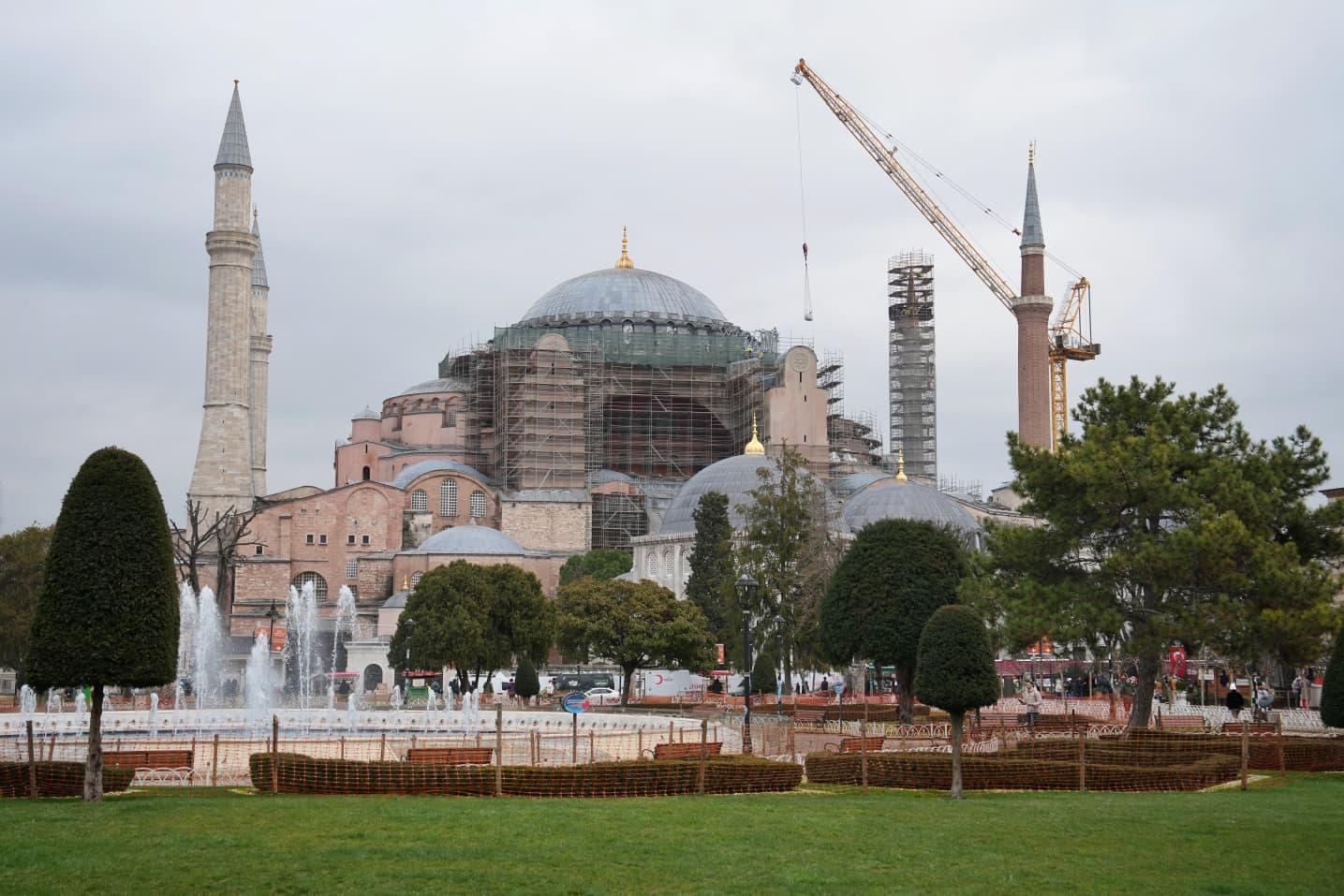 AYASOFYA’DA CUMHURİYET TARİHİNİN EN KAPSAMLI RESTORASYONU