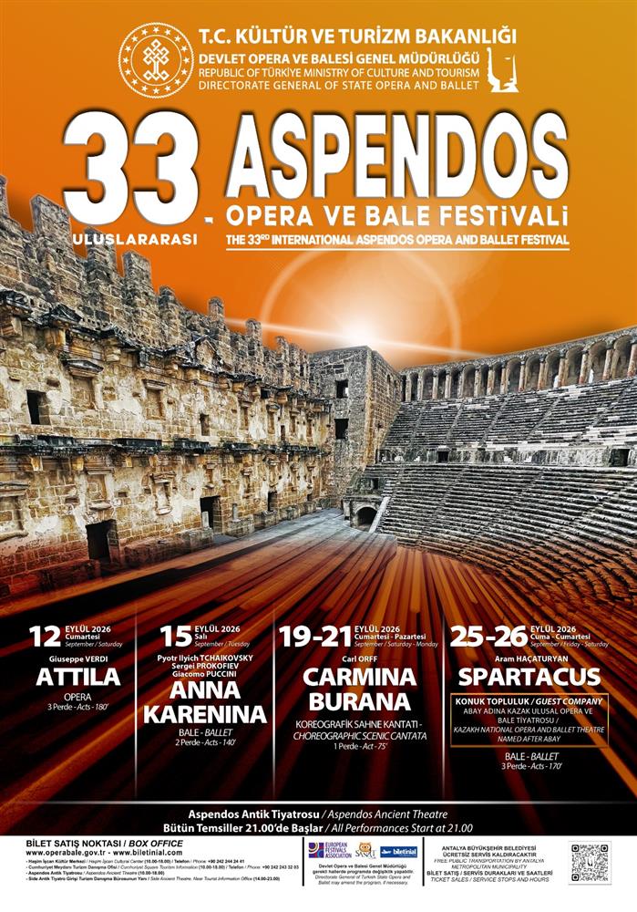 ASPENDOS’TA FESTİVAL PERDESİ 33. KEZ AÇILIYOR